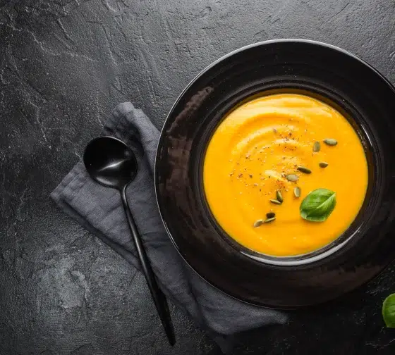 yellow carrot soup