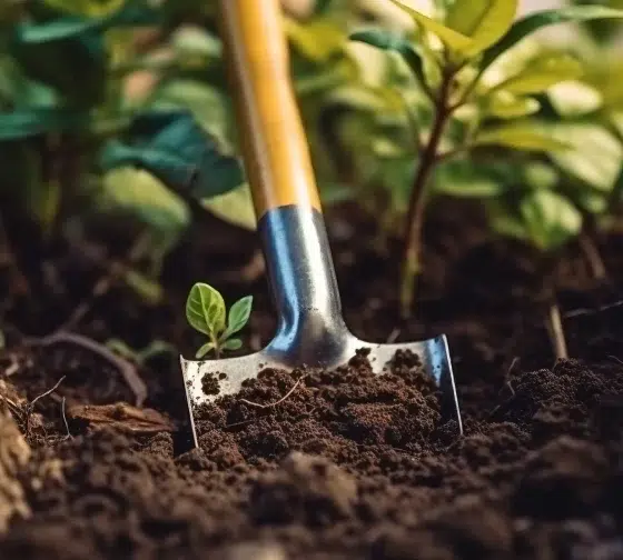 digging in compost