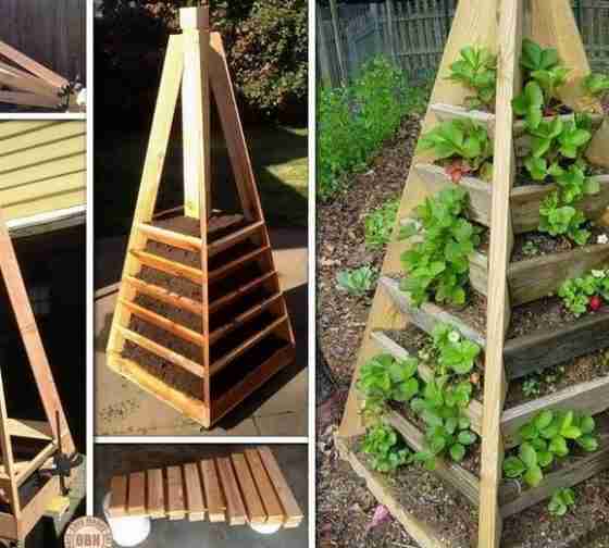 vertical gardening tower